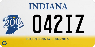 IN license plate 042IZ