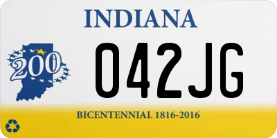 IN license plate 042JG