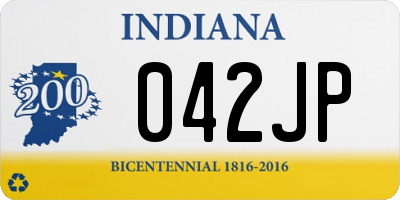 IN license plate 042JP