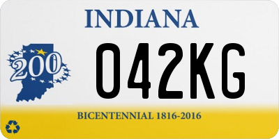 IN license plate 042KG