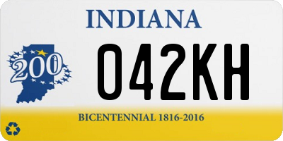 IN license plate 042KH