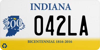 IN license plate 042LA