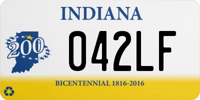 IN license plate 042LF