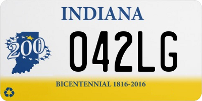 IN license plate 042LG