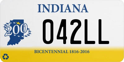 IN license plate 042LL