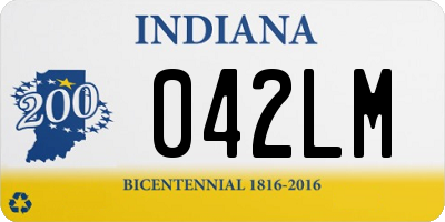 IN license plate 042LM