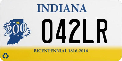 IN license plate 042LR