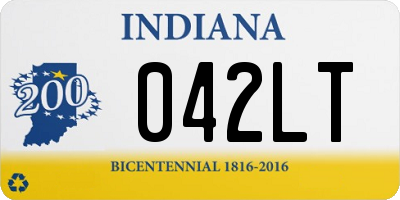 IN license plate 042LT