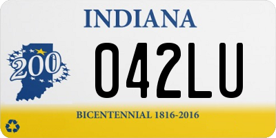 IN license plate 042LU