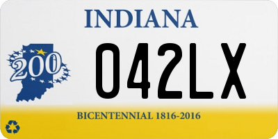 IN license plate 042LX