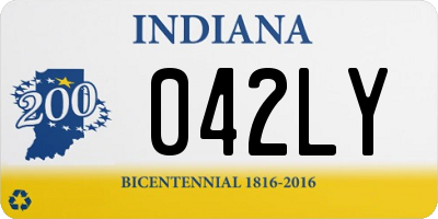 IN license plate 042LY