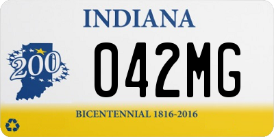 IN license plate 042MG