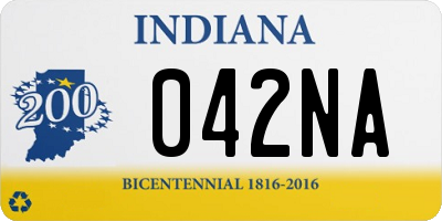 IN license plate 042NA