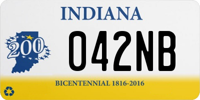 IN license plate 042NB