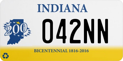 IN license plate 042NN