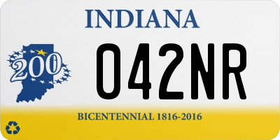 IN license plate 042NR