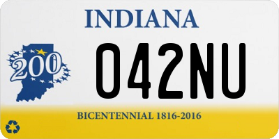 IN license plate 042NU