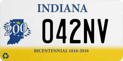 IN license plate 042NV