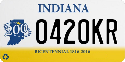IN license plate 042OKR