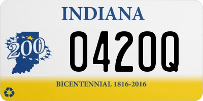 IN license plate 042OQ