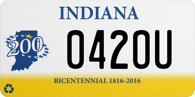 IN license plate 042OU