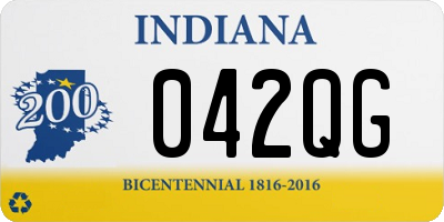 IN license plate 042QG