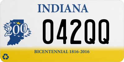 IN license plate 042QQ