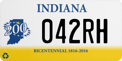 IN license plate 042RH