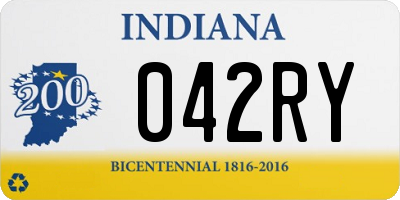 IN license plate 042RY