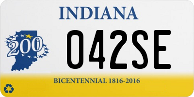 IN license plate 042SE