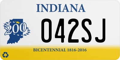 IN license plate 042SJ