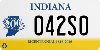 IN license plate 042SO