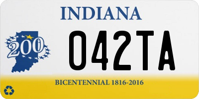 IN license plate 042TA