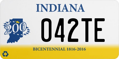 IN license plate 042TE