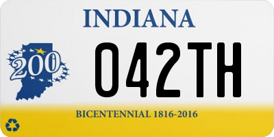 IN license plate 042TH