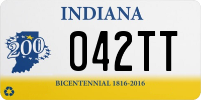 IN license plate 042TT