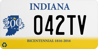 IN license plate 042TV