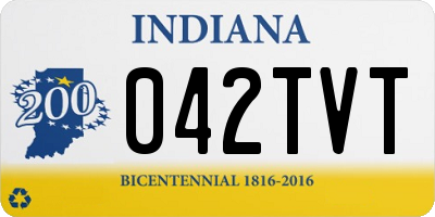 IN license plate 042TVT