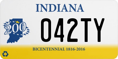 IN license plate 042TY