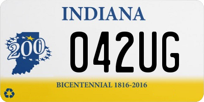 IN license plate 042UG