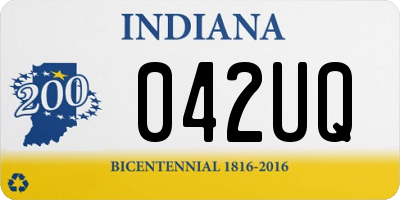 IN license plate 042UQ