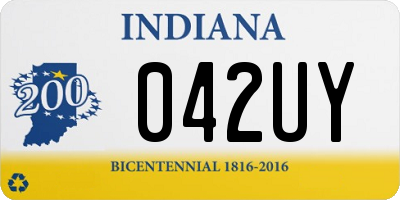 IN license plate 042UY