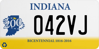 IN license plate 042VJ