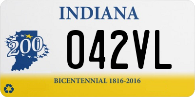 IN license plate 042VL