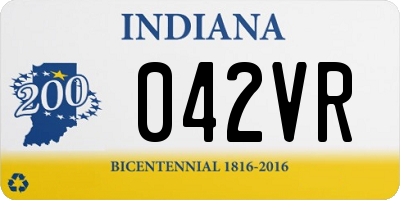 IN license plate 042VR