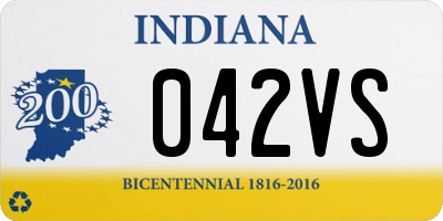 IN license plate 042VS