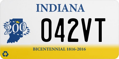 IN license plate 042VT