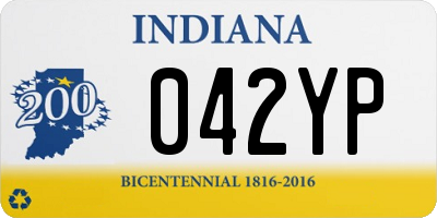 IN license plate 042YP