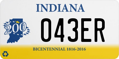 IN license plate 043ER