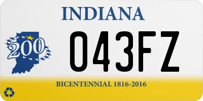 IN license plate 043FZ